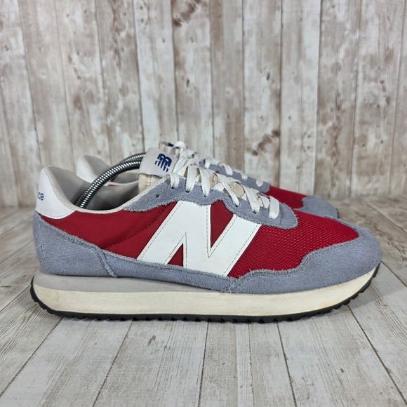 New Balance 237 VB Men's Red Grey White Casual Sneakers Shoes Size 10.5 - Picture 1 of 8
